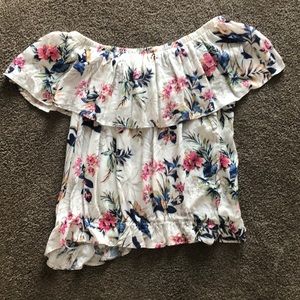 Off the shoulder tube top